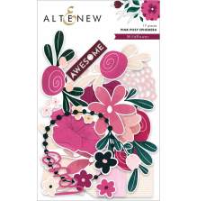 Altenew Pink Posy Ephemera -  Wildflower