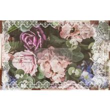 Prima Re-Design Decoupage Tissue Paper 19X30 - Dark Lace Floral