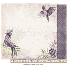 Maja Design Tropical Garden 12X12 - Purple parrot