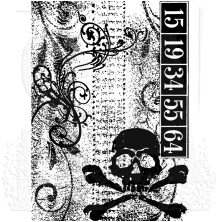Tim Holtz Components Cling Stamp 2.5X3.5 - Skull