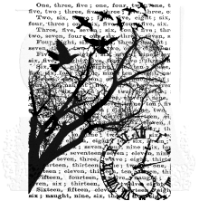 Tim Holtz Components Cling Stamp 2.5X3.5 - Time