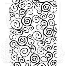 Tim Holtz Components Cling Stamp 2.5X3.5 - Swirls