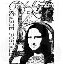 Tim Holtz Components Cling Stamp 2.5X3.5 - Paris