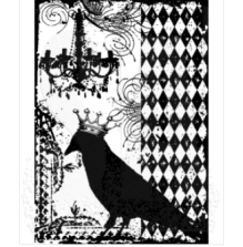 Tim Holtz Components Cling Stamp 2.5X3.5 - Blackbird