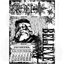 Tim Holtz Components Cling Stamp 2.5X3.5 - Christmas Miracle