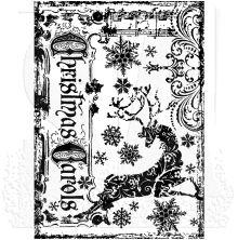 Tim Holtz Components Cling Stamp 2.5X3.5 - Reindeer Games