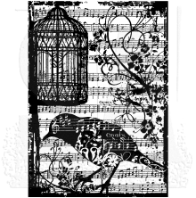 Tim Holtz Components Cling Stamp 2.5X3.5 - Birdsong