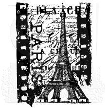 Tim Holtz Components Cling Stamp 2.5X3.5 - Paris Film
