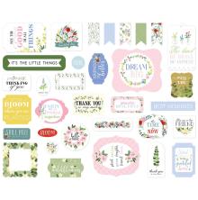 Carta Bella Flora No. 4 Cardstock Die-Cuts 33/Pkg - Ephemera