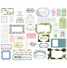 Carta Bella Flora No. 4 Cardstock Die-Cuts 33/Pkg - Frames &amp; Tags