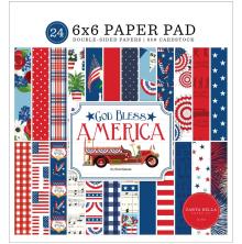 Carta Bella Double-Sided Paper Pad 6X6 - God Bless America