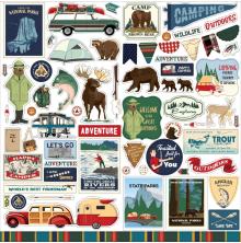 Carta Bella Cardstock Stickers 12X12 - Outdoor Adventures