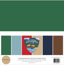 Carta Bella Solid Cardstock 12X12 6/Pkg - Outdoor Adventures