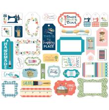 Carta Bella Craft &amp; Create Cardstock Die-Cuts 33/Pkg - Frames &amp; Tags