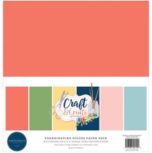 Carta Bella Solid Cardstock 12X12 6/Pkg - Craft &amp; Create