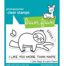 Lawn Fawn Clear Stamps 2X3 - I Like Naps LF2163