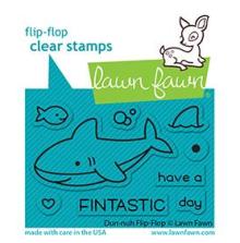 Lawn Fawn Clear Stamps 2X3 - Duh-Nuh Flip-Flop LF2597