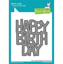 Lawn Fawn Dies - Giant Happy Birthday LF2612