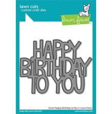 Lawn Fawn Dies - Giant Happy Birthday To You LF2613