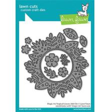 Lawn Fawn Dies - Magic Iris Tropical Leaves Add-On LF2614