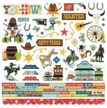 Simple Stories Sticker Sheet 12X12 - Howdy! UTGENDE