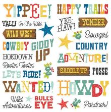 Simple Stories Foam Stickers 31/Pkg - Howdy! UTGENDE