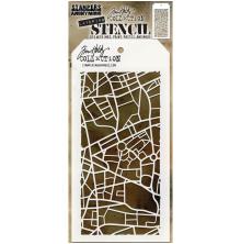 Tim Holtz Layered Stencil 4.125X8.5 - Metropolis THS156