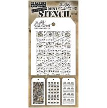 Tim Holtz Mini Layered Stencil Set 3/Pkg - Set 51