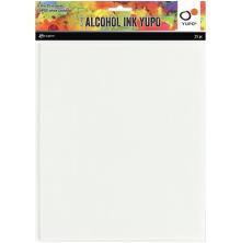 Tim Holtz Alcohol Ink White Yupo Paper 8X10inch 25/Pkg