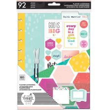 Me &amp; My Big Ideas CLASSIC Happy Planner Accessory Pack - Faith Warrior  UTGENDE