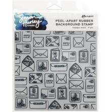 Simon Hurley create. Background Stamp 6X6 - Happy Mail