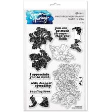 Simon Hurley create. Clear Stamps 6X9 - Lovely Lantanas