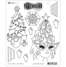 Dylusions Cling Stamps 8.5X7 - Tree Topper