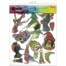 Dylusions Collage Sheets 8.5 X 11 - Christmas