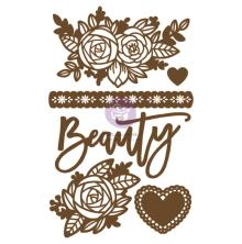 Prima Laser Cut Chipboard 6/Pkg - Beauty Arises