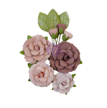 Prima Sharon Ziv Mulberry Paper Flowers 10/Pkg - Mystic Roses