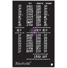 Prima Finnabair Stencil 6X9 - Book Of Numbers