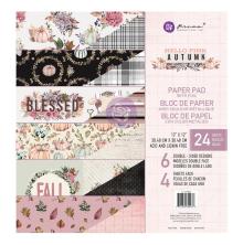 Prima Double-Sided Paper Pad 12X12 24/Pkg - Hello Pink Autumn