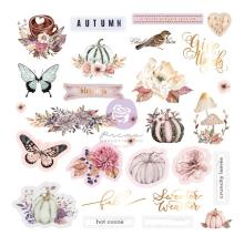 Prima Cardstock Ephemera 28/Pkg - Hello Pink Autumn