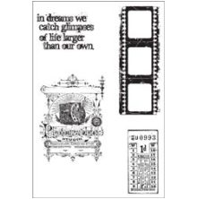 Tim Holtz Cling Stamps 7X8.5 - Captured Moments CMS037