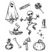 Tim Holtz Cling Stamps 7X8.5 - Halloween Doodles CMS437