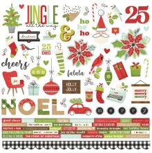 Simple Stories Sticker Sheet 12X12 - Make It Merry