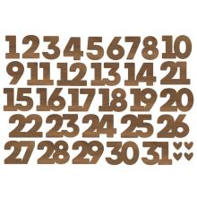 Simple Stories Bits &amp; Pieces Die-Cuts 35/Pkg - Number UTGENDE