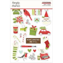 Simple Stories Sticker Book 4X6 12/Pkg - Make It Merry