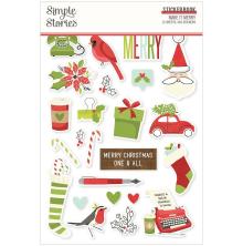 Simple Stories Sticker Book 4X6 12/Pkg - Make It Merry UTGENDE