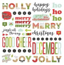 Simple Stories Foam Stickers 58/Pkg - Make It Merry UTGENDE