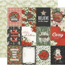 Simple Stories SV Rustic Christmas Cardstock 12X12 - 3X4 Elements UTGENDE