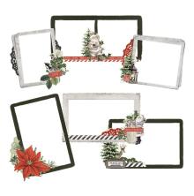 Simple Stories Layered Frames 6/Pkg - SV Rustic Christmas UTGENDE