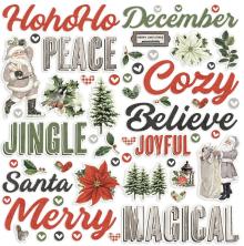 Simple Stories Foam Stickers 55/Pkg - SV Rustic Christmas UTGENDE