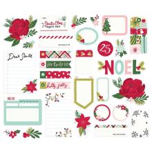 Simple Stories Journal Bits Die-Cuts 30/Pkg - Holly Days UTGENDE